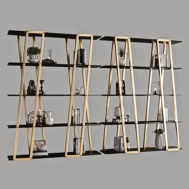 High-Quality Rack Shelves Model 3D model image 1 