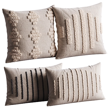 Luxury Kanju Pillow Set 3D model image 1 