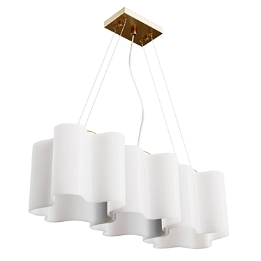 Elegant Nubi Pendant Chandelier 3D model image 1 