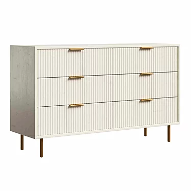 Quinn 6-Drawer Dresser Model 3D model image 1 