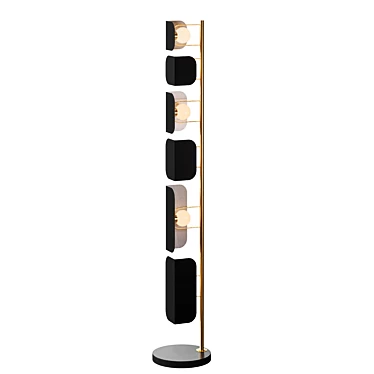 Elegant Leagen Floor Lamp 3D model image 1 