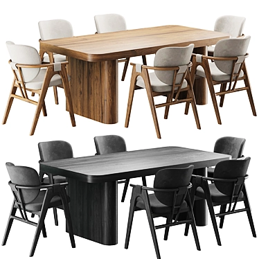 Rowanoke Dining Set 135 3D model image 1 