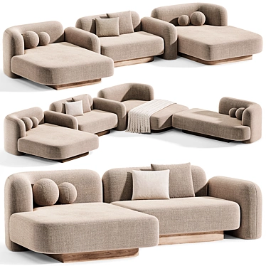  Contemporary Pop Sofa Delcourt Design 3D model image 1 