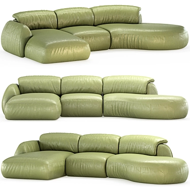 Natuzzi Sofa Mindful Set 3 3D model image 1 