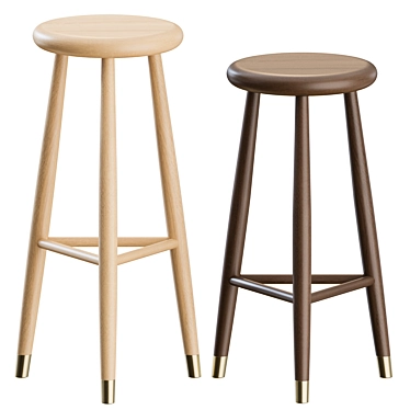 Eikund Jaer Stools Set Trio 3D model image 1 