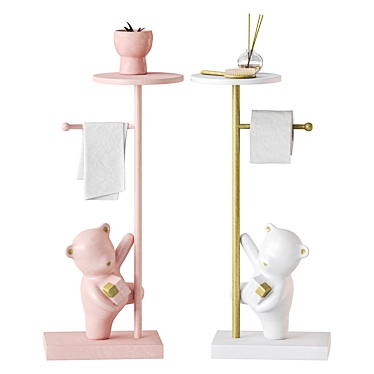 Mi-Mirror Bear Statue Bathroom Storage Accessory