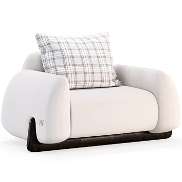 Natuzzi Mirai Chair, Modern Design 3D model image 1 