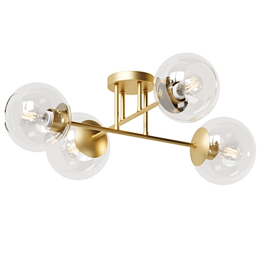 Modern Classic Ceiling Light Fixture 3D model image 1 