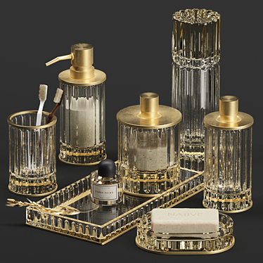 Bathroom Accessories 3D Model Set 3D model image 1 