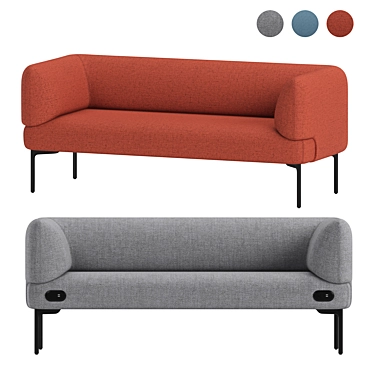 Haworth Cabana Sofa S9C2-0 No Integrated Table