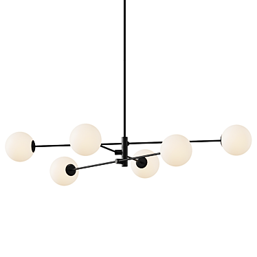 Heathfield & Co Chelso 6 light Opal Pendant Lamp