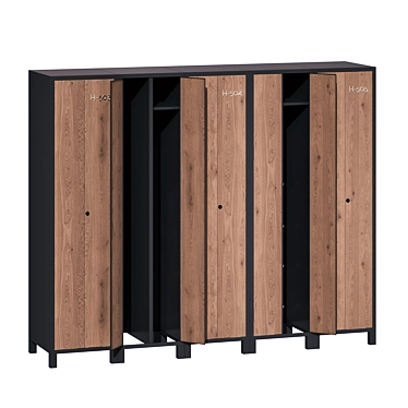 
Locker Boxes for Changing Rooms 3D model image 1 