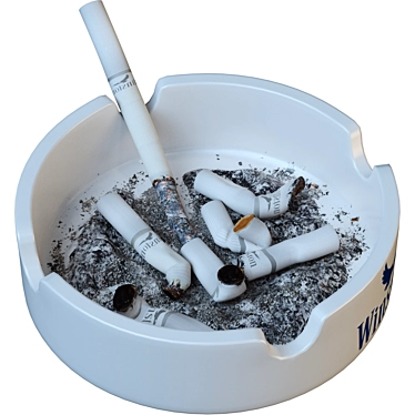 Urban Ashtray Sculpture 3D model image 1 