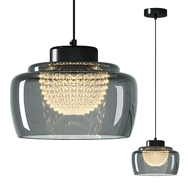 Elegant Pendant Light Fixture MILES 3D model image 1 