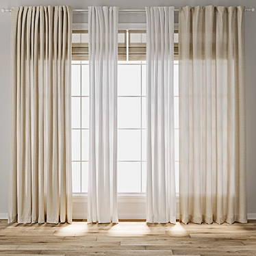 3D Curtain Model Archive 3D model image 1 