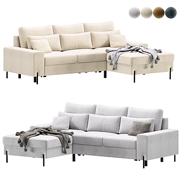 Modern Corner Sofa by Divan.ru 3D model image 1 