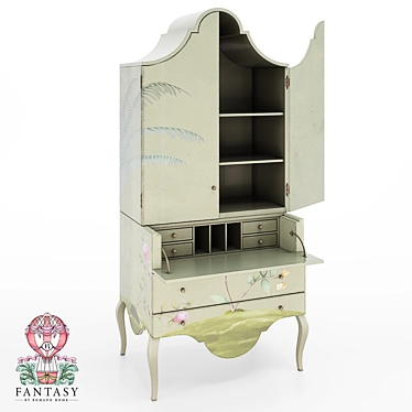 Floral Secretaire Fantasy by Romano 3D model image 1 