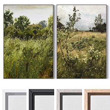 Large Wall Art Frame Set 3D model image 1 