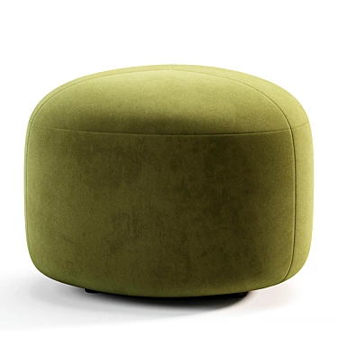 Modern Geo Pouf, Versatile Seating 3D model image 1 