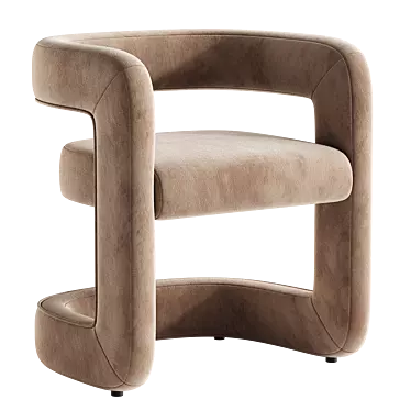 Elegant Althea Dining Chair 3D model image 1 