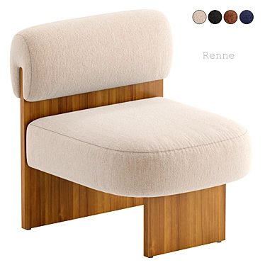 Cosmo Renne Chair: Versatile Style 3D model image 1 
