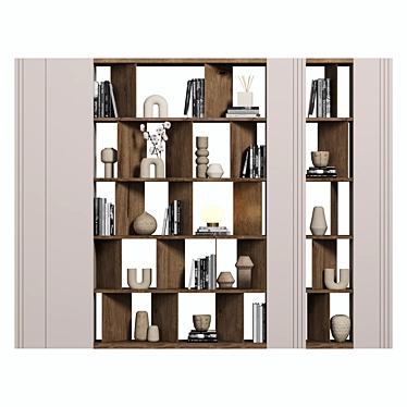 Modular Cabinet Shelves Bookcase 3D 3D model image 1 