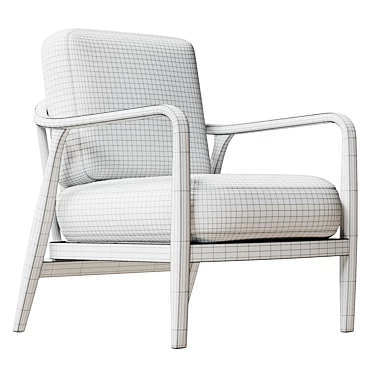 Stylish Isla Chair with Large UV-Textured Design 3D model image 1 