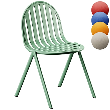 Babel D Melik Stackable Steel Chair 3D model image 1 