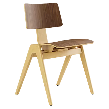 Modern Daystak Side Chair RD1 3D model image 1 