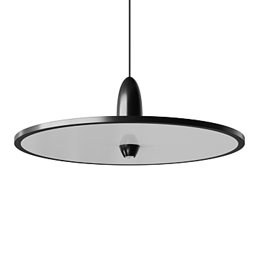 Disk LED Pendant Light Fixture 3D model image 1 