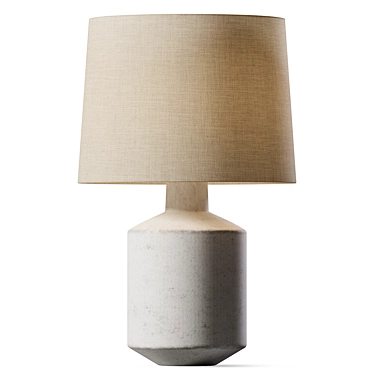 Industrial Chic Table Lamp 3D model image 1 