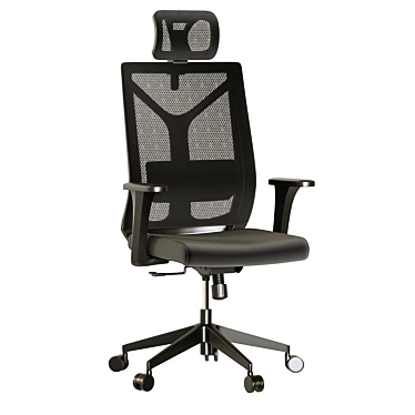 Modern Ergonomic Office Chair Set 3D model image 1 