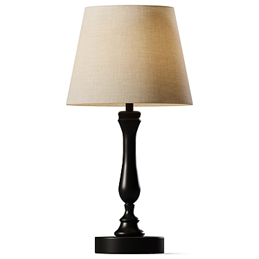  Modern Black Table Lamp 3D model image 1 