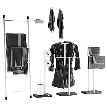 Menoto Bathroom Accessories Set 3D model image 1 