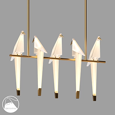 Birds Chandelier L1102 Unique Design 3D model image 1 