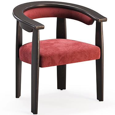 Baxter Afra Chair: Stylish Comfort 3D model image 1 