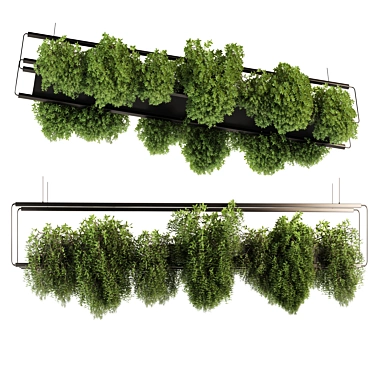 High-Quality Hanging Indoor Plants 3D model image 1 