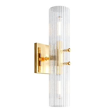 Soleil Fluted Glass 2-Light Wall Sconce