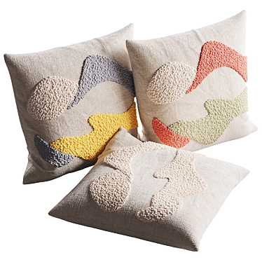 Kanju Karoo Cloud Throw Pillow 3D model image 1 