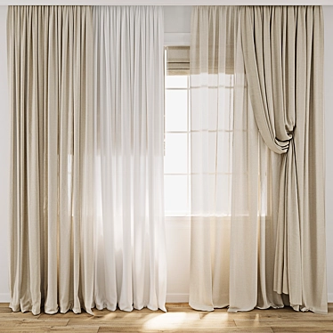  3D Curtain Model Pack 3D model image 1 