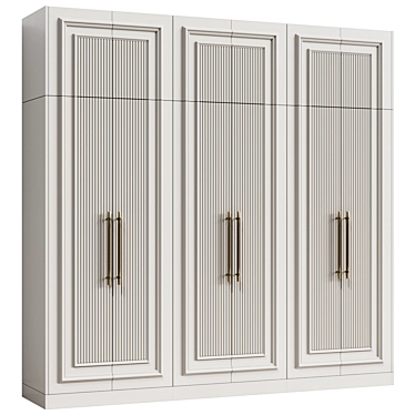 Neo-Classical Modular Cabinet 14 3D model image 1 