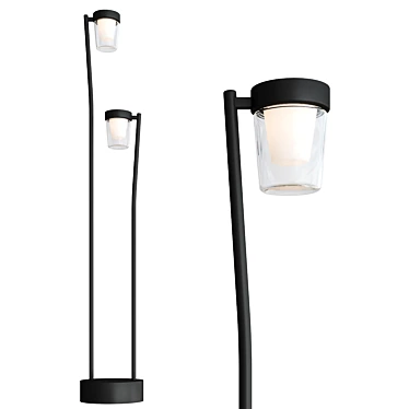 Elegant LED Bollard Light Sinia 3D model image 1 