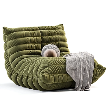  TOGO Fabric Bean Bag Pouf 3D model image 1 