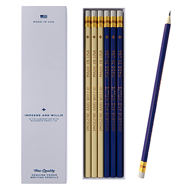 Modern Pencil Set 12-Pack 3D model image 1 