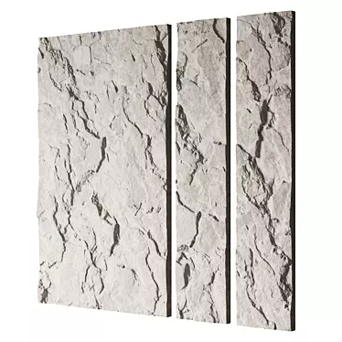 Seamless Rock Slab Wall Art 3D model image 1 