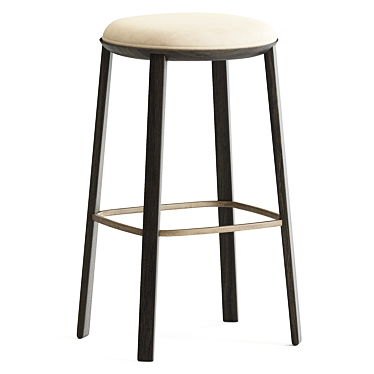 Elegant Collette Bar Stool Set 3D model image 1 