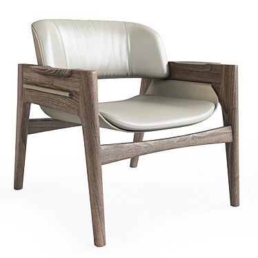 Theo Armchair 3D Model Vray 3D model image 1 