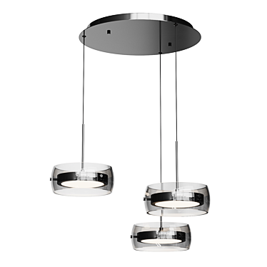 Modern Glass Pendant Lamp, Large 3D model image 1 