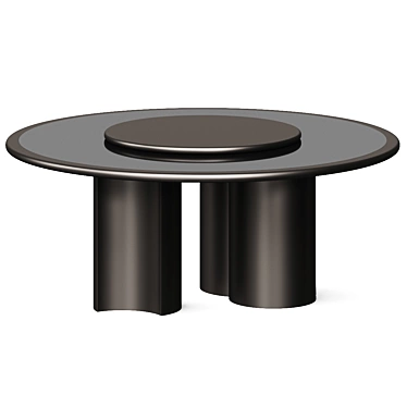 Modern Round Dining Table 1800mm 3D model image 1 
