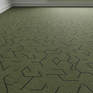 Modular Carpet Floor Tiles 3D model image 1 